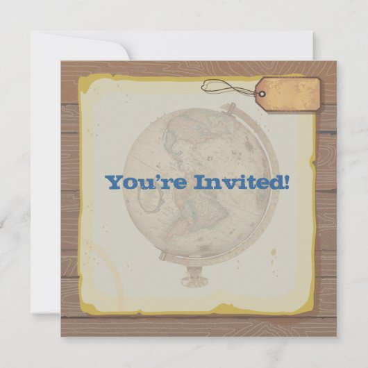 素朴なヴィンテージの餞別のパーティの招待状 招待状 (裏面)