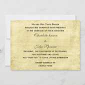 素朴なヴィンテージアジサイバラメイスンジャー招待状 招待状 (裏面)