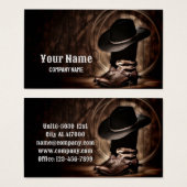 素朴なヴィンテージカウボーイブーツ西の国 (正面&裏面)