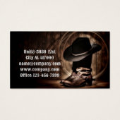 素朴なヴィンテージカウボーイブーツ西の国 (裏面)