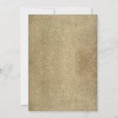 素朴なヴィンテージストリングライトのリハーサル夕食 招待状 (裏面)