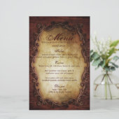 素朴なヴィンテージタイポグラフィ西部の田舎の結婚式 (スタンド正面)