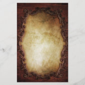 素朴なヴィンテージタイポグラフィ西部の田舎の結婚式 便箋 (正面)