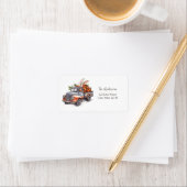 素朴なヴィンテージトラックの復活祭 ラベル (インサイチュ)