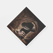 素朴なヴィンテージファームカウボーイブーツ西カントリー スタンダードランチョンナプキン (角)