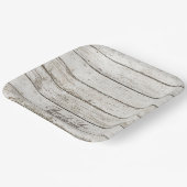 素朴なヴィンテージホワイトバーンウッドバーン結婚式の引き出物 ペーパープレート (傾斜あり)