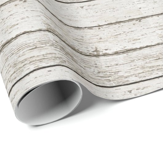 素朴なヴィンテージホワイトバーンウッドバーン結婚式の引き出物 ラッピングペーパー (ロールコーナー)