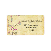 素朴なヴィンテージ植物性明るい赤紫色フローラ