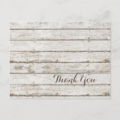 素朴なヴィンテージ納屋の結婚木の納屋感謝してい君 ポストカード (正面)