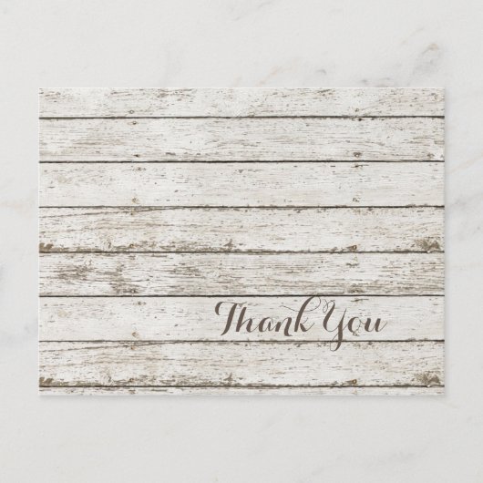 素朴なヴィンテージ納屋の結婚木の納屋感謝してい君 ポストカード (正面)