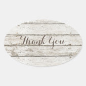 素朴なヴィンテージ納屋の結婚木の納屋感謝してい君 楕円形シール (正面)