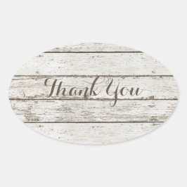 素朴なヴィンテージ納屋の結婚木の納屋感謝してい君 楕円形シール