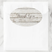 素朴なヴィンテージ納屋の結婚木の納屋感謝してい君 楕円形シール (バッグ)