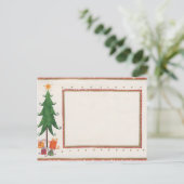 素朴なヴィンテージxマスの招待 シーズンポストカード (スタンド正面)