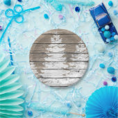 素朴な一見のマツは個人化なります ペーパープレート (パーティー)