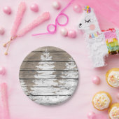 素朴な一見のマツは個人化なります ペーパープレート (パーティー)