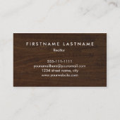 素朴な主不動産業者 名刺 (裏面)