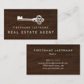 素朴な主不動産業者 名刺 (正面/裏面)