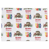 素朴な企業のロゴが入ったクリスマスギフト ラージペーパーバッグ (裏面)