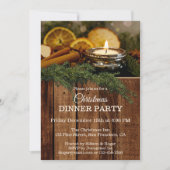 素朴な伝統的なクリスマスパーティーの招待状 招待状 (正面)