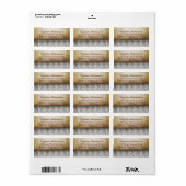 素朴な住所 シール (フルシート)