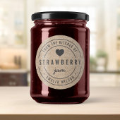 素朴な偽のクラフトボールド キッチンから ラウンドシール