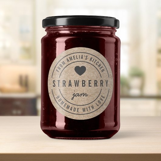 素朴な偽りのクラフト　キッチンで手作り　愛を込めて ラウンドシール