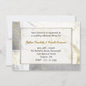 素朴な優雅のリハーサルの夕食の招待状 招待状 (正面)