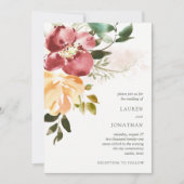 素朴な優雅|の花の結婚式 招待状 (正面)