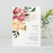 素朴な優雅|の花の結婚式 招待状 (スタンド正面)