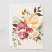 素朴な優雅|の花の結婚式 招待状 (裏面)