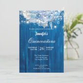素朴な光の花飾り キンセアニエラ招待状 招待状 (スタンド正面)