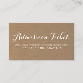 素朴な入場券封入カード エンクロージャーカード