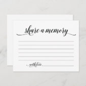 素朴な共有記憶悔やみや弔慰、記念のメッセージカード 招待状 (正面/裏面)