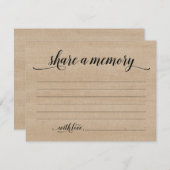 素朴な共有記憶悔やみや弔慰、記念のメッセージカード 招待状 (正面/裏面)
