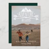 素朴な冒険の始まり 保存日付写真 案内状 (正面/裏面)