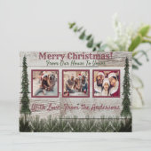 素朴な写真のクリスマスカード シーズンカード (スタンド正面)