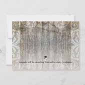 素朴な写真の卒業の発表の招待 招待状 (裏面)