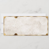 素朴な写真 ヴィンテージ映画チケット Save the Date 招待状 (裏面)