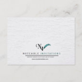 素朴な冬の不思議の国での結婚披露宴 エンクロージャーカード (裏面)