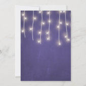 素朴な冬の不思議の国 クリスマス オープン ハウス 招待状 (裏面)