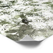 素朴な冬の木々の雪結婚の座席表 ポスター (角)