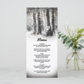 素朴な冬の木とストリングライトのパーティメニュー メニュー (スタンド正面)