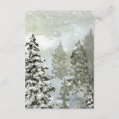 素朴な冬の木の結婚詳細情報 エンクロージャーカード (裏面)