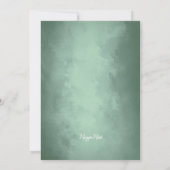 素朴な冬の森のイルミネーション クリスマスパーティ 招待状 (裏面)