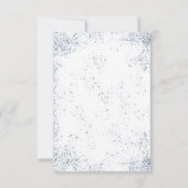 素朴な冬の淡い青い森　保存日 セーブザデート (裏面)