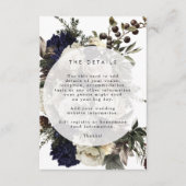 素朴な冬の花模様結婚の詳細情報 エンクロージャーカード (正面)