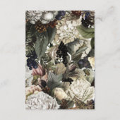 素朴な冬の花模様結婚の詳細情報 エンクロージャーカード (裏面)