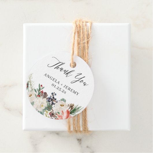 素朴な冬の花 ホーリー ベリー お礼 フェイバータグ (インサイチュ)