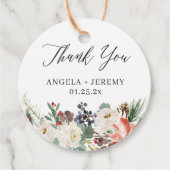 素朴な冬の花 ホーリー ベリー お礼 フェイバータグ (正面)